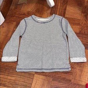 Cat & Jack Navy & White Stripe Long Sleeve